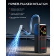 thumbnail image 4 of 160 PSI Portable Tire Inflator Air Compressor 7500mAh Battery Cordless Air Pump for Car Tires Auto-Shutoff w/ LED Digital Pressure, GOOLOO GT160 Tire Pump for Bikes,Balls,Motorcycles,Bicycle, 4 of 10