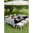 thumbnail image 4 of Outdoor Tablecloth with Umbrella Hole for Patio/Picnic/Party/Camping, Farmhouse Black Windmill Waterproof Table Cloth Rectangle Table Cover Washable, Spring Will Always Come Wood Grain (60"x 120"), 4 of 9
