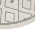 thumbnail image 6 of Unique Loom Outdoor Trellis Collection Area Rug - Kafes (7' Round Ivory/Gray), 6 of 7