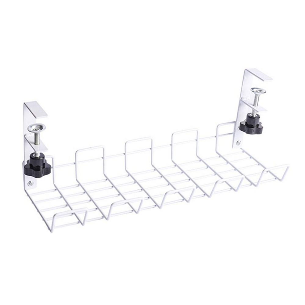 Famure Cable Management Under Desk,Under Desk Cable Management Organizer,Sturdy Wire Organizer