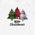 thumbnail image 4 of Inktastic Merry Christmas Plaid Trees Boys or Girls Baby Bodysuit, 4 of 5
