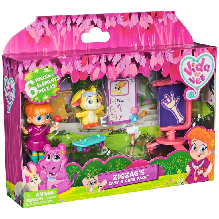 Vida the Vet, Zig Zag's Cast & Care Pack, with Vida & Zig Zag