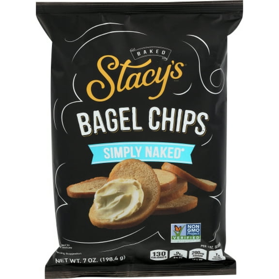 Pack of 12 Stacy's Pita Chips Bagel Simply Naked 7 oz