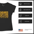 thumbnail image 6 of RED Until They All Come Back Women's V-Neck T-shirt Remember Everyone Deployed Remembrance Day Friday American Military Tee, 6 of 7