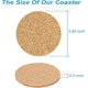 thumbnail image 2 of 12 Pcs Cork Coaster for Drink , Absorbent Heat Resistant Reusable Tea or Coffee Coaster, 2 of 4