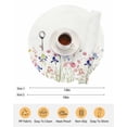 thumbnail image 6 of 15 Inch Round Placemats Set of 6, Spring Floral Non Slip Heat Insulation PP Table Mats, Watercolor Summer Botanical Flowers Washable Place Mats for Kitchen Dining Party Table Decor, 6 of 7