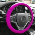 thumbnail image 2 of FH Group, Silicone Steering wheel cover Grip Marks Design Hot Pink for Auto, 2 of 4