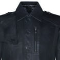 thumbnail image 4 of Mens Long Leather Trench Coat-Filton in Black, 4 of 4