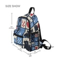 thumbnail image 3 of FORMRS School Backpack with Front Zippered Pocket 12" Student Travel Daypack, Black Cats and Hearts, 3 of 6