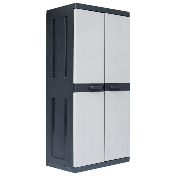 Vidaxl Garden Storage Cabinet L 35, Vertical Storage Cabinet Plastic