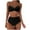 Black-06, variant on Lopeceal Women Underwire Bikini High Waisted Bathing Suit Tummy Control Two Piece Swimsuit