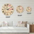 thumbnail image 4 of Designart 'Young Woman With Shopping Boxes In Paris' Shabby Chic Wood Wall Clock, 4 of 5