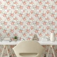 thumbnail image 2 of Ambesonne Floral Peel & Stick Wallpaper for Home, Botanical White Orchids Art, 13"x36", Pastel Pink and Pale Yellow, 2 of 5