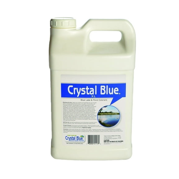 Crystal Blue Lake and Pond Dye - Water Soluble Bag Treats 1/4 Acre (Royal Blue, 2.5 Gallons)