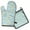 Cute Shiba Inu, variant on Dog with Flowers Kitchen Oven Mitt and Pot Holder Sets 2 Pcs for Baking, Cooking and Grilling, Heat Resistant Up To 392 °F