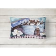 thumbnail image 2 of Carolines Treasures 1003PW1216 Barqs and old washtub Decorative Canvas Fabric Pillow, 12H x16W, multicolor, 2 of 3