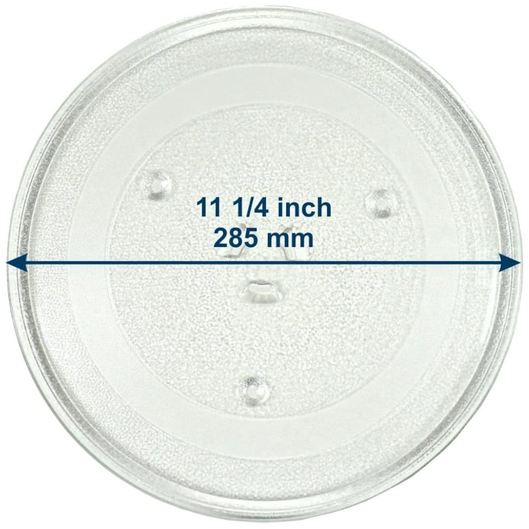 11.5 Inch Microwave Plate Replacement for Samsung Microwave Glass Turntable  Tray 11-1/2”,Heating Food Accessories,Dishwasher Safe