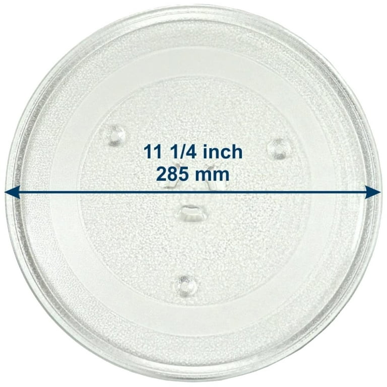 11.5 Inch Microwave Plate Replacement for Samsung Microwave Glass Turntable  Tray 11-1/2”,Heating Food Accessories,Dishwasher Safe