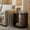 Natural/Brown, variant on Harlow Hill Fluted Round Cylindrical Wooden Side Table - 22" - Brown