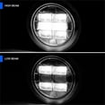 thumbnail image 6 of Spec-D Tuning 1Pc 7" Round 6000K LED Projector Headlight Blue Rim Strip Compatible with Fits All Vehicle With 7" Sealed Beam Headlight, Left + Right Pair Headlamps Assembly, 6 of 7