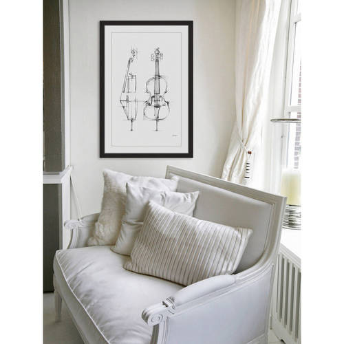 Marmont Hill "Cello Sketch" Framed Painting Print