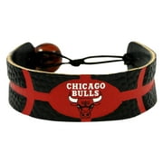 Chicago Bulls Team Color Basketball Bracelet NBA CHI Leather