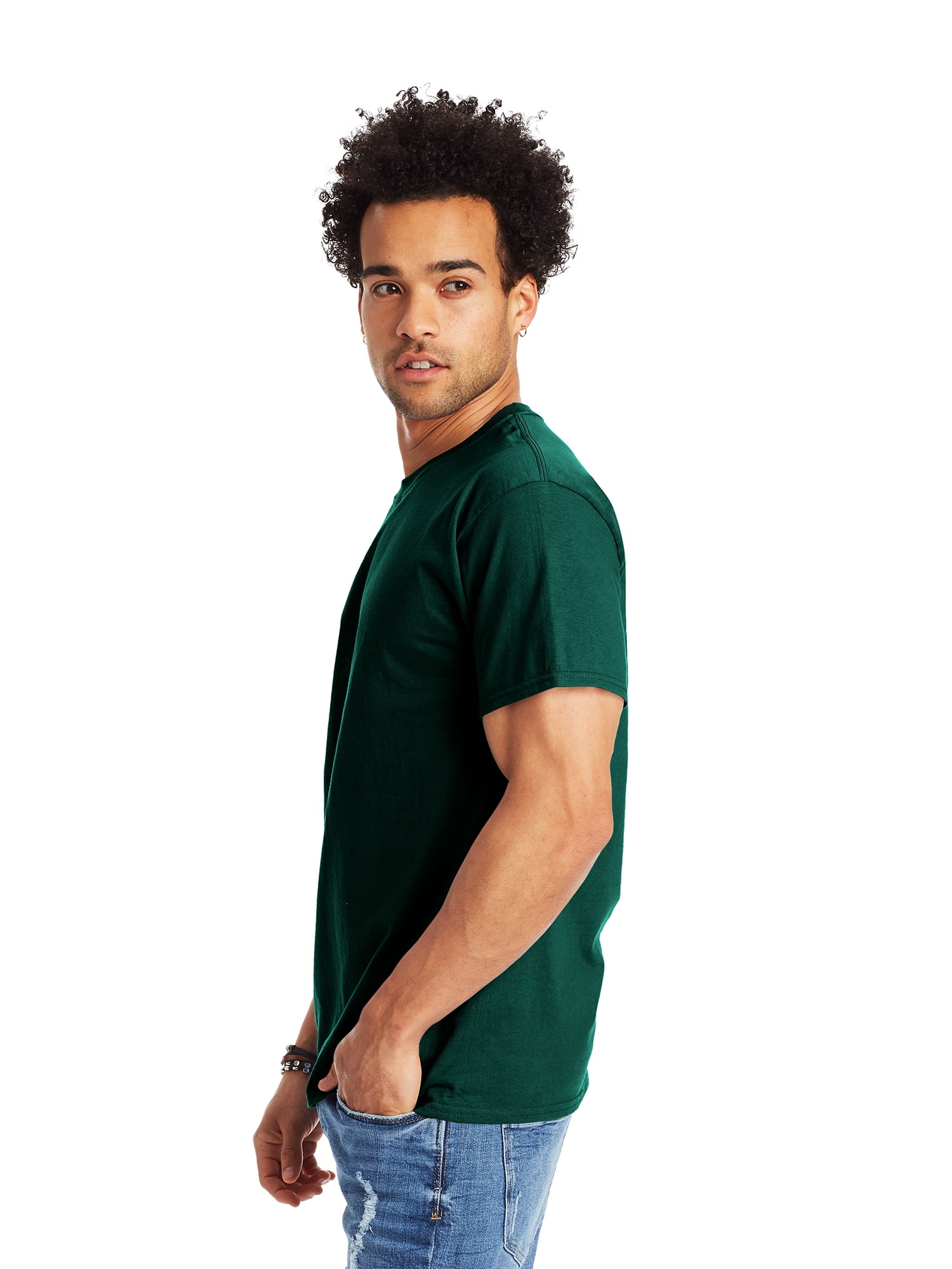 Hanes Authentic Men's Short Sleeve Crewneck T-Shirt, Big and Tall Sizes Available S-5XL
