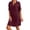 Wine, variant on Hwmodou Summer Dresses Women 2024 Women Summer Dress Knee Length T Shirt Dress Large Sizes Blouse Dress Sweater Dress For Woman