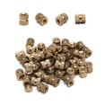 thumbnail image 1 of Wekity M3x6mm Female Thread Knurled Nuts Hx5mm OD Brass Threaded Insert Embedment Nuts Hydraulic Welded Joint Injection Molding Assortment Kit for 3D Printing Injection Molding 50PCS-0621, 1 of 5