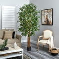 thumbnail image 5 of Nearly Natural Biggy Style Bamboo Silk Artificial Potted Tree - 7', 5 of 5