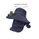thumbnail image 4 of Sombrero de ventilador solar de ala ancha Sombrero de sol impermeable | Ventilador de enfriamiento alimentado por energía solar incorporado | Gorra de malla ajustable para exteriores para, 4 of 9