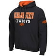 thumbnail image 2 of Men's Colosseum Black Oklahoma State Cowboys Sunrise Pullover Hoodie, 2 of 3