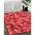thumbnail image 2 of Ahgly Company Indoor Square Patterned Valentine Red Area Rugs, 3' Square, 2 of 6
