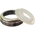 thumbnail image 1 of Tuerca metálica de unión deslizante EZ-FLUID de 1,5" cromada con arandela y junta, 1 of 2
