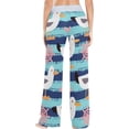 thumbnail image 4 of GZHJMY Women's Pajama Pants Seagulls Stripes Comfy Stretch Sleepwear Essentials womens Lightweight Lounge Terry Pajama Pant, X-Small, 4 of 7