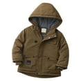 thumbnail image 4 of Parkas de manga larga, chaqueta con capucha y bolsillos para niños de tallas medianas y grandes, chaqueta tipo cárdigan., 4 of 7