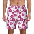 thumbnail image 2 of Goofa Orchids Flowers Printed Men's Swim Trunks Board Shorts Quick Dry Mens Swimming Trunks with Compression Liner,Breathable Fit Hawaii Beach Shorts-3X-Large, 2 of 9