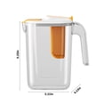thumbnail image 2 of Taqqpue 2.6L Refrigerator Cold Water Kettle With Fruit Filter,Refrigerator Side Door Cold Water Kettle Household High-temperature Hard Wearing Cold Water Kettle Large Kitchen Organizers and Storage, 2 of 8