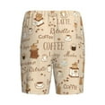 thumbnail image 5 of Naloa Coffee Time Men's Short Pajama Pants, Lounge Comfort Shorts with Elasticized Waistband and Side Pockets - 3X-Large, 5 of 9