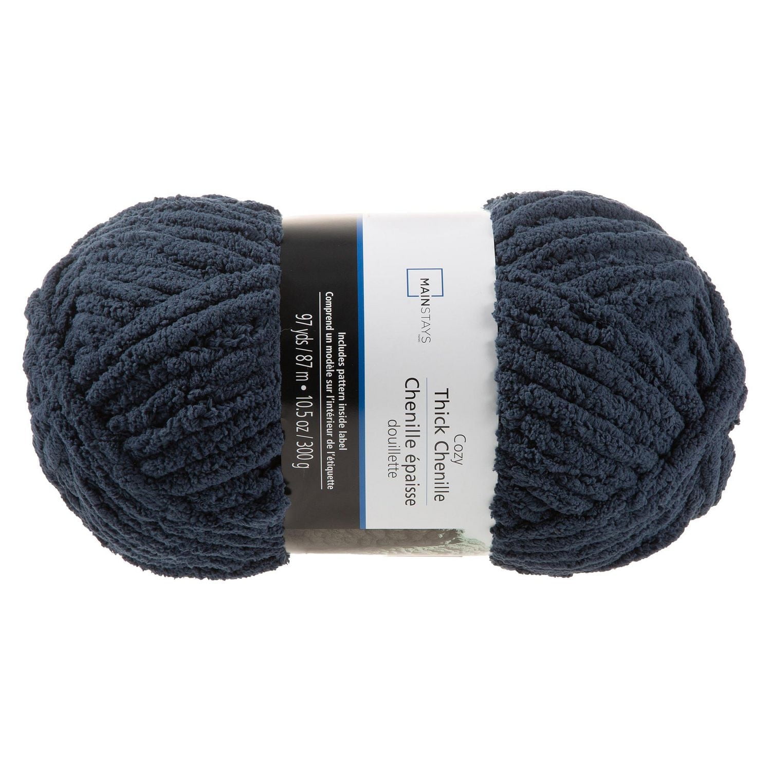 Mainstays  thick chenille yarn, Truffle thick chenille yarn