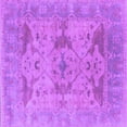 thumbnail image 1 of Ahgly Company Indoor Square Oriental Purple Industrial Area Rugs, 8' Square, 1 of 4