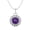 Silver, variant on 6 MM Round Natural Amethyst 925 Silver Simple Celtic Knot Women Valentines Day Gifts Necklace