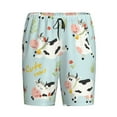 thumbnail image 4 of Naloa Cute Cows Men's Short Pajama Pants, Lounge Comfort Shorts with Elasticized Waistband and Side Pockets - X-Large, 4 of 9