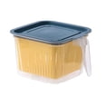 thumbnail image 1 of Toystoory Recipiente de almacenamiento de alimentos de cocina con cesta de escurridor, organizador de frutas y verduras de plástico PP insípido Organizadores de utensilios de cocina No.1, 1 of 6