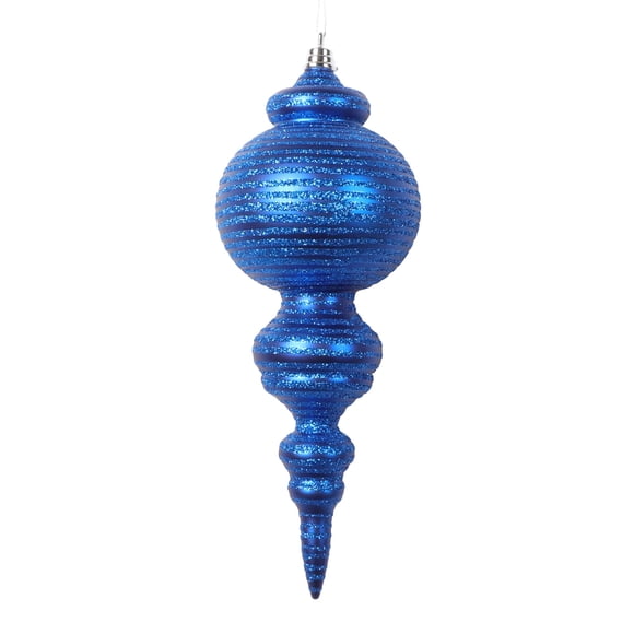 Adorno Punta Vickerman Azul Mate 10 cm 2 por Bolsa