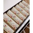 thumbnail image 3 of Spring Floral Stair Treads for Wooden Steps Indoor Runner Rug Carpet, Colorful Summer Botanical Flowers Vintage 10 Pieces Peel and Stick Staircase Step Treads Covers Washable Throw Door Mats, 30"x8", 3 of 5