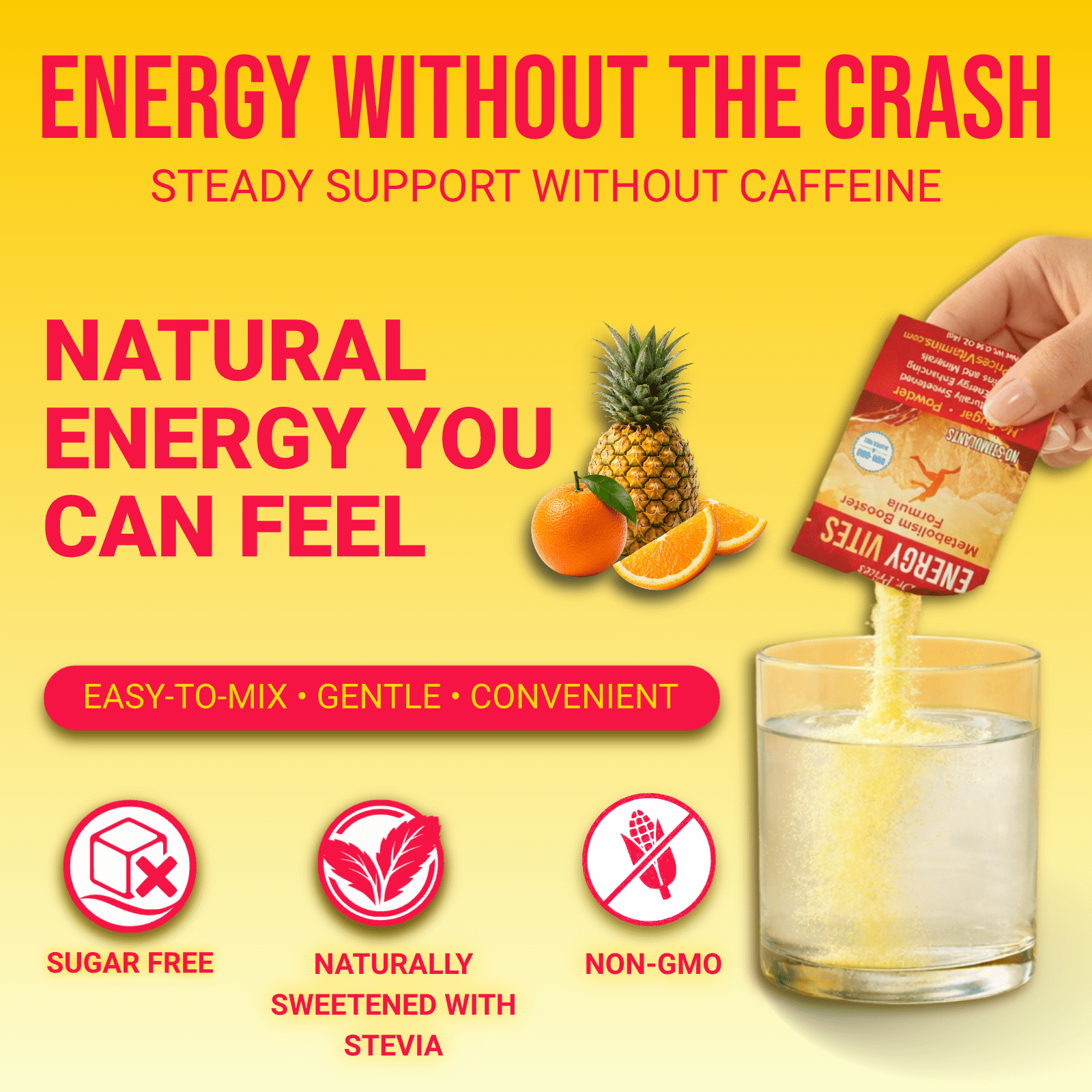 Dr. Price’s Energy Vites – 30 Packets | Amino Acids & Vitamin B12 | Pre-Workout & Daily Use Sugar-Free Energy Powder