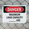thumbnail image 5 of (2 Pack) Maximum Load Capacity lbs OSHA Danger Sign 14 Inch X 10 Inch Plastic Sign, Weather Resistant, UV Protected for Workplace, Business, and Construction Site, Made in the USA, 5 of 8