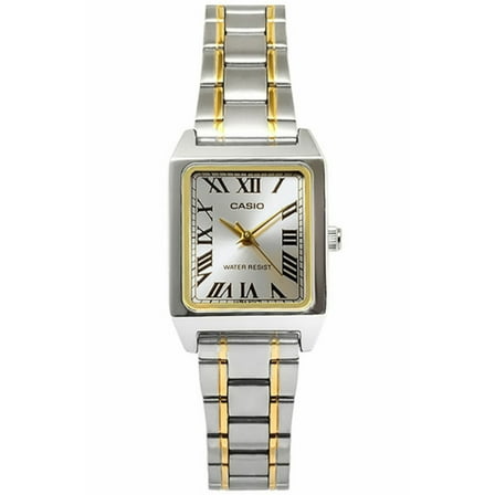 Casio Women's Analog Quartz Two Tone Stainless Steel Watch LTPV007SG-9B