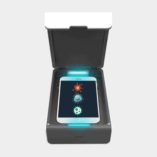 Caja purificada del teléfono celular UV portátil Caja del limpiador del teléfono móvil Luz UV c MABOTO Limpiador